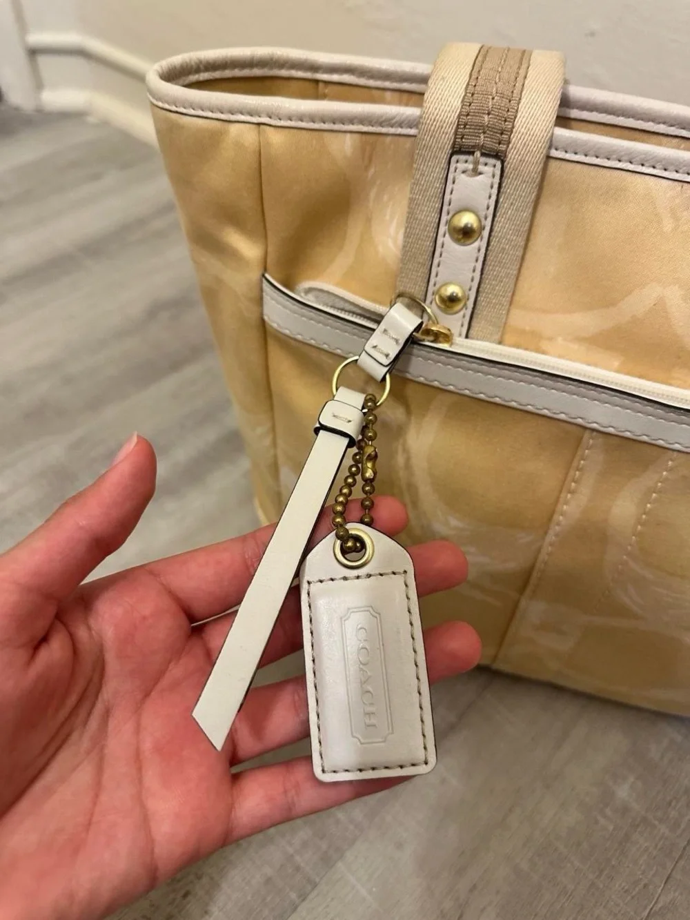 Coach Hampton Scribble Tote Bag